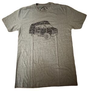 Hawaiian Style ~ Grey Manapua Truck Tshirt ~ size Small